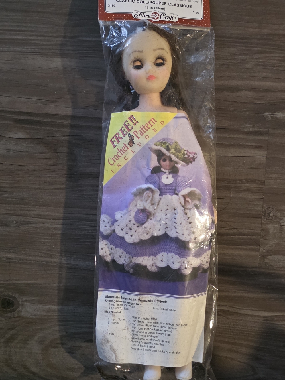 *Brand New* Fibre-Craft 15 Inch Classic Doll Model 3193 Sealed